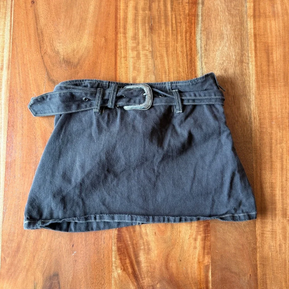 Nectar Clothing Women's Brown Micro Mini Skirt‎ Size S